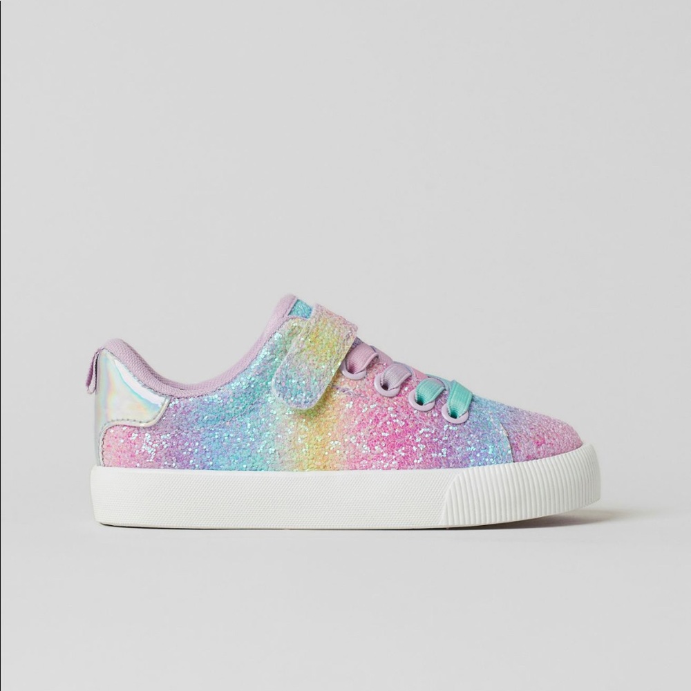Rainbow Glitter Sneakers sz 9.5